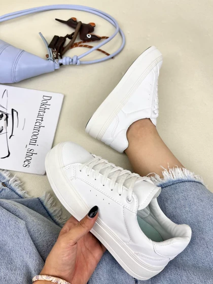 ونس زنانه لژدار زارا ZARA Canvas Syle Trainers کد 1561 دختر طهرونی