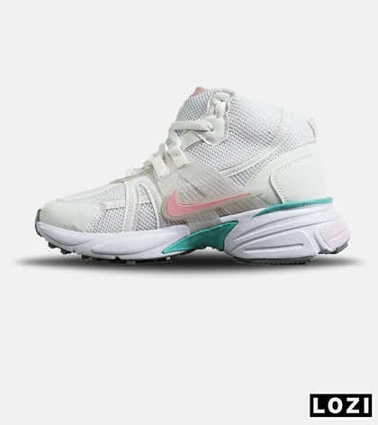 کفش کتانی ساق‌دار مردانه و زنانه سفید صورتی Nike cushlon مدل 7703