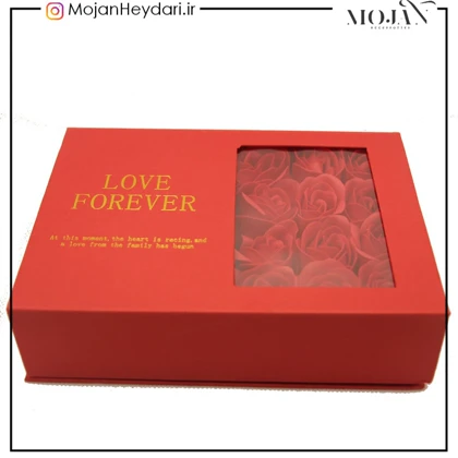 پک گردنبند مروارید عشق VIP همراه 12 گل قرمز و عکس اختصاصی (مروارید پرورشی اصل)