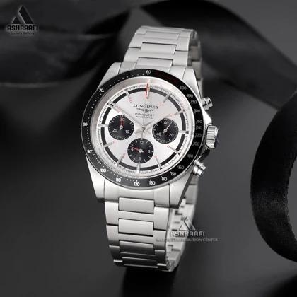 ساعت لونژین بند استیل Longines Conquest Chronograph-SK
