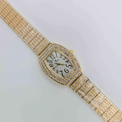 ساعت مچی زنانه مجلسی ریلانس Riluns نگین‌دار با موتور کوارتز