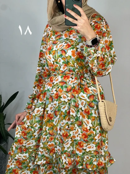 پیراهن مانتویی شکوفه 1