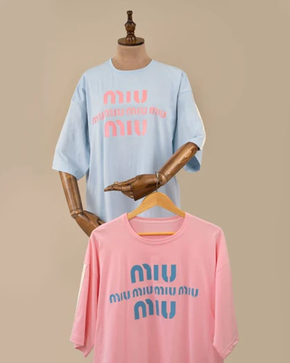 تیشرت باکسی miu miu کد 29242