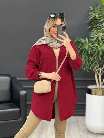 مانتو پشت پیله دو جیب