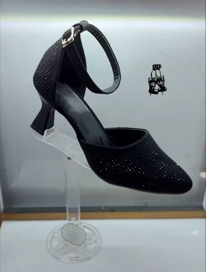 کفش مجلسی نگین مشکی