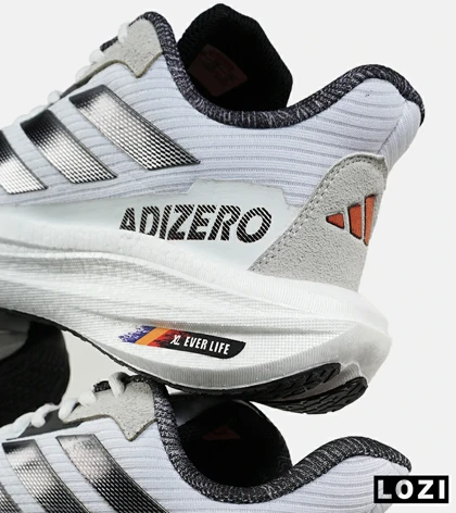 کفش کتانی مردانه و زنانه سفید مشکی Adidas Adizero مدل 7232