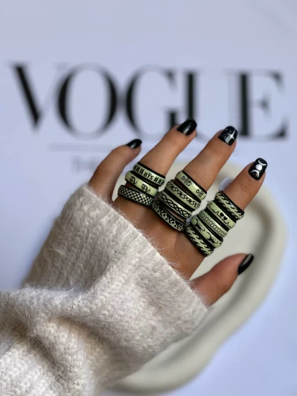 انگشتر شبرنگ مدل گره