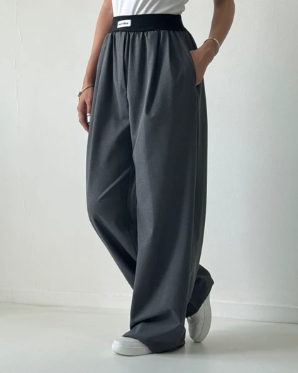 شلوار بگ کمر کش کد 200213