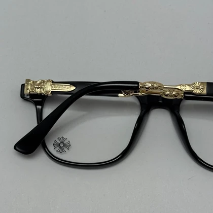 عینک بلوکات کروم هارتز مشکی طلایی Chrome Hearts 2272 - کیفیت مستر