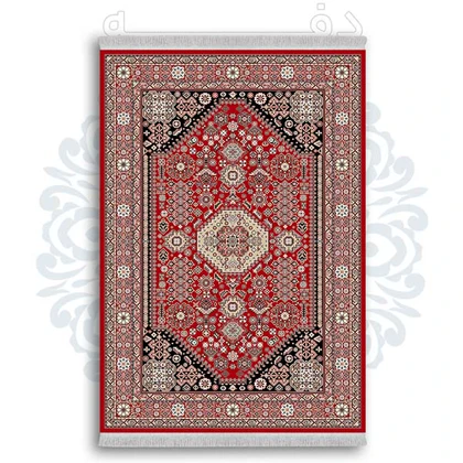 فرشینه از جنس پارچه هازان مخمل ترک طرح گلیم برند دفه کد DDGG 168