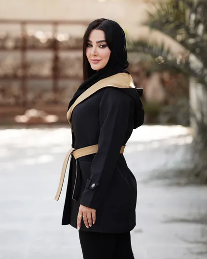 بارانی دخترانه کلاه دورنگ کد 2310