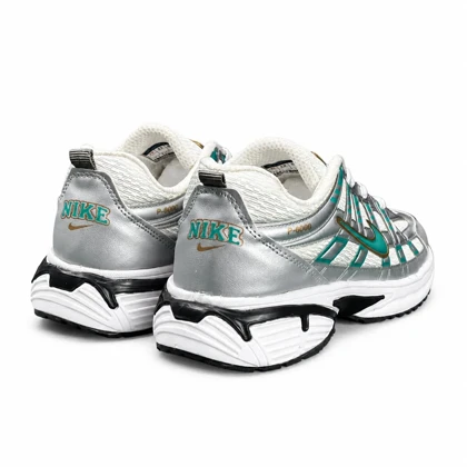 کتانی مردانه مدل رانینگ نایک P6000 سفید نقره ای سبز NIKE