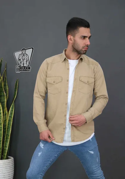 پیراهن مردانه کتان BERSHKA