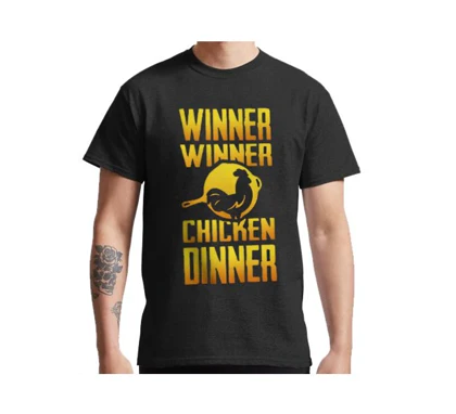 تیشرت Pubg طرح Winner Winner پابجی کد 89850