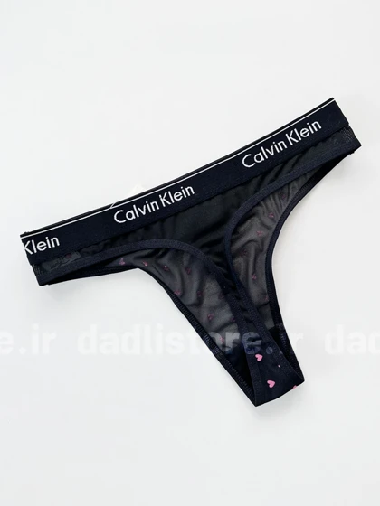 شورت بکلس گیپور طرح قلب کمر نوشته Calvin klein
