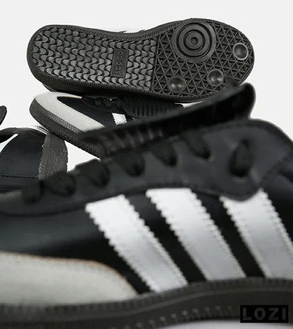 کفش کتانی مردانه و زنانه مشکی سفید ADIDAS Samba LT