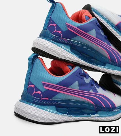 کفش کتانی ورزشی آبی صورتی زنانه PUMA