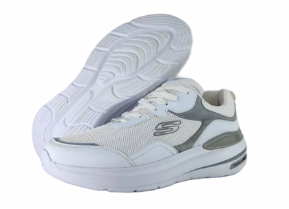 کفش اسپرت و روزمره مردانه برند اسکچرز Skechers مدل مکس سفید کد 168