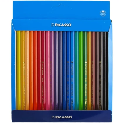 مداد رنگی 24 رنگ پیکاسو Picasso مدل GOL-24-C طرح موش و تمساح