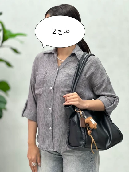 شومیز مانتویی زنانه لینن زارا کجراه کد 1298