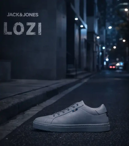 کفش کتانی مردانه طوسی JACK & JONES مدل 7995