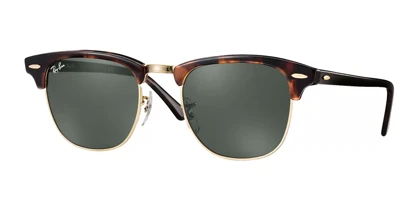 عینک آفتابی RayBan 3016 51 Clubmaster Classic Tortoise Green Classic
