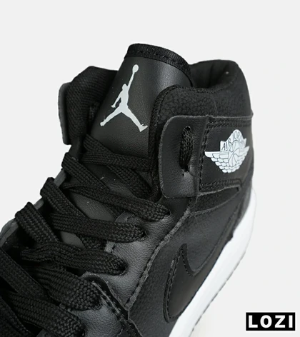 کفش کتانی بزرگ پا ساق‌دار مشکی NIKE AIR Jordan 1 مدل 8283