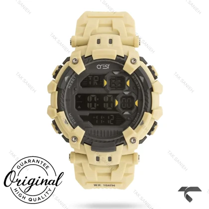 ساعت کرست مردانه 9504-1 اسپرت شیری Crest-11380-U