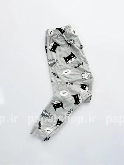 شلوار مخمل استیکردار گربه