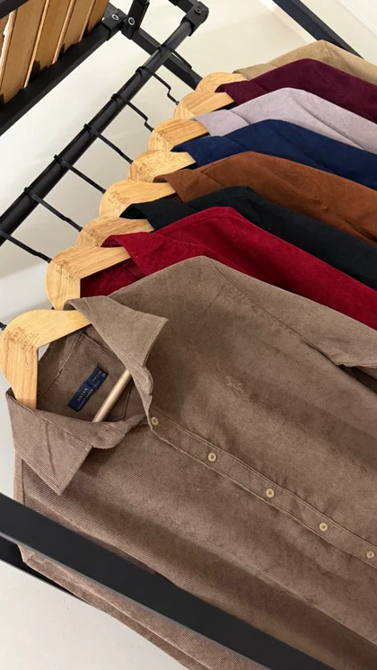 پیراهن مخمل کبریتی 2594