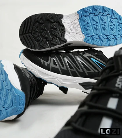کفش کتانی مشکی آبی سفید سالومون Salomon X ULTRA
