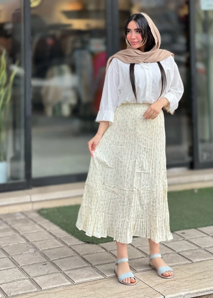 دامن پینترستی آسترکشی شده وارداتی کد 818