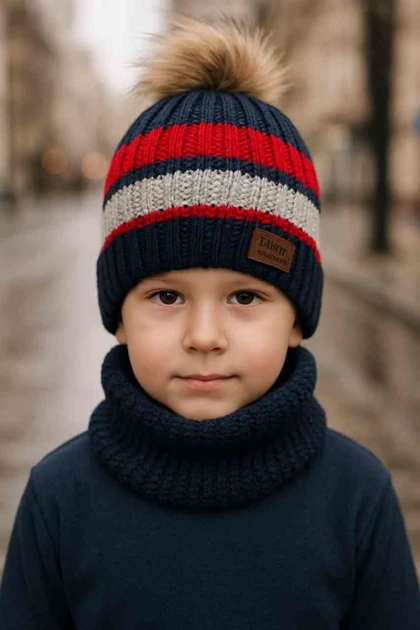 کلاه بافت و رینگ بچگانه