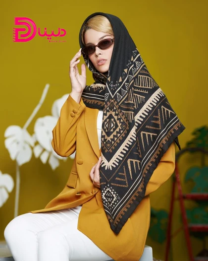 روسری وسط ساده نخی ترمه