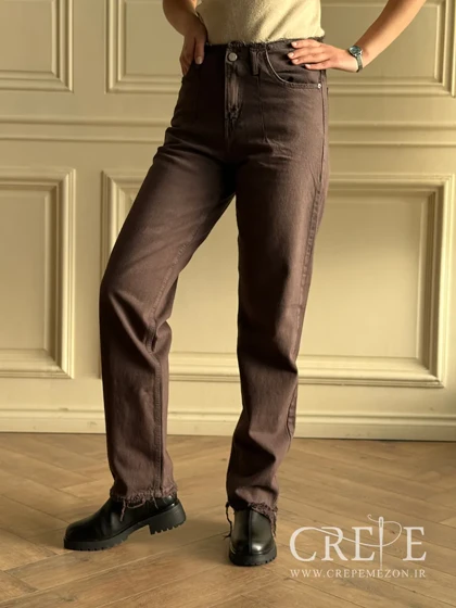 جین نیم بگ کمر ریش قد 110