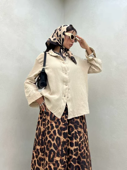 شومیز پنبه‌ای ساده