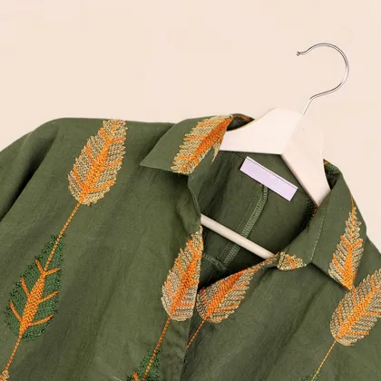 تونیک گلدوزی برگ