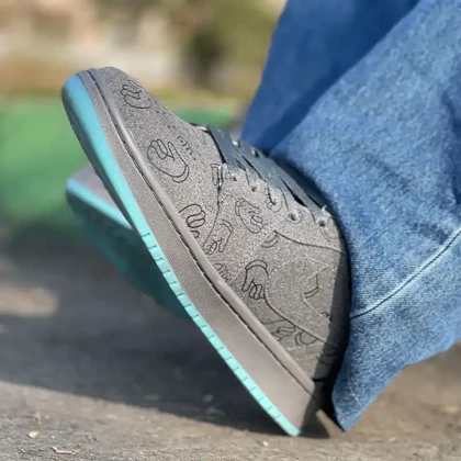 کتانی نایک کاز طوسی فیروزه ای سبک و راحت استایل مدرن