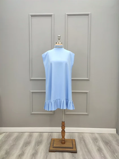 پیراهن کوتاه فری سایز نگین‌دار 2001