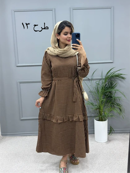 پیراهن مانتویی آریانا ( بدون کمربند )