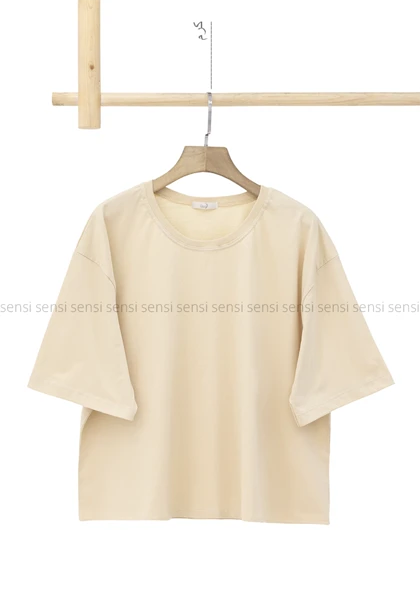 تیشرت باکسی ساده رنگی کد1005802