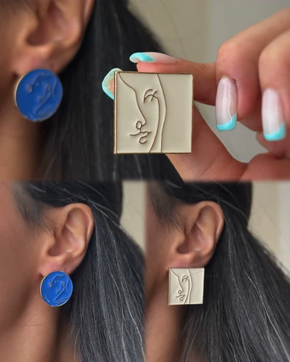 گوشواره های میناکاری