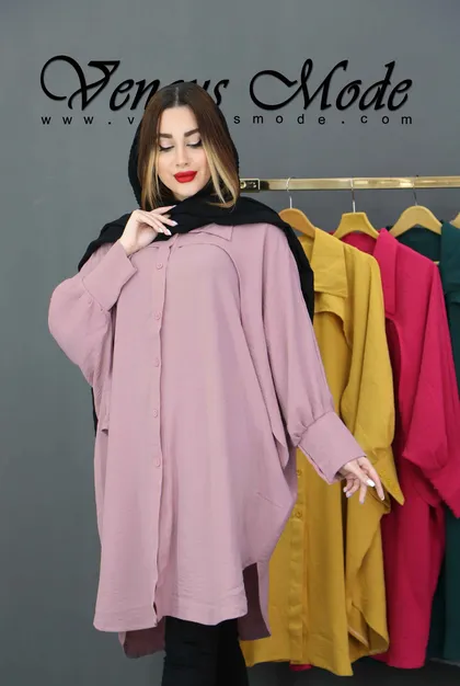 مانتو جلو دکمه ژیله دار