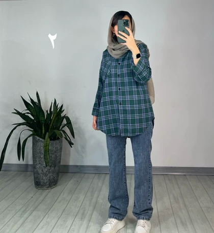 مانتو چهارخونه ویدا