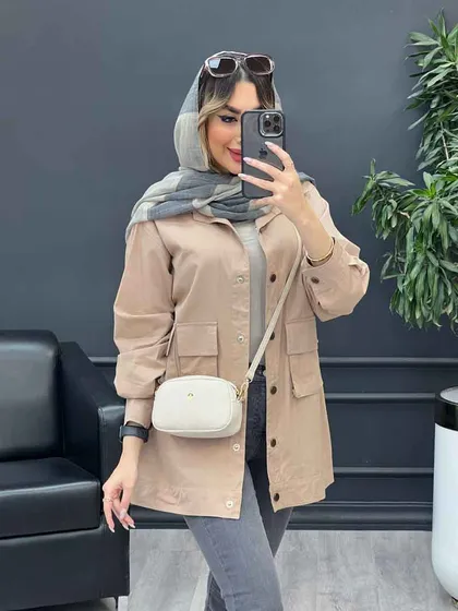 مانتو سه جیب پایین پاگن آیدا