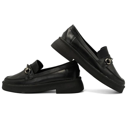 کفش کالج زنانه مدل Flat shoes-0080_black/creme