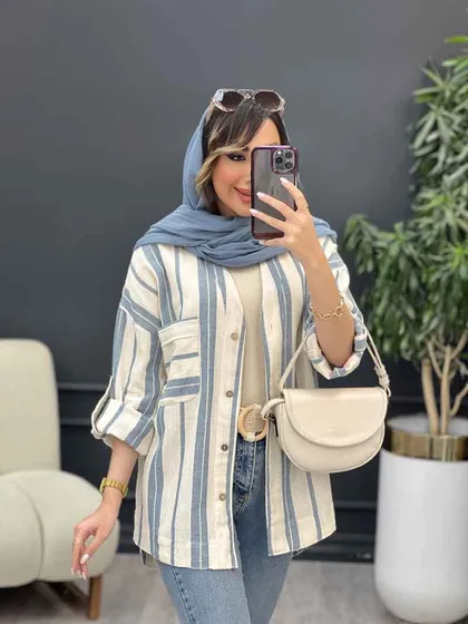 مانتو راه راه نیوشا