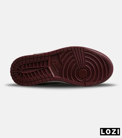 کفش کتانی ساق‌دار مردانه و زنانه سفید مشکی زرشکی NIKE jordan 1 مدل 7832