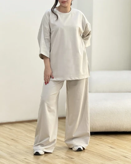 ست تیشرت و شلوارگلکسی قواره دار