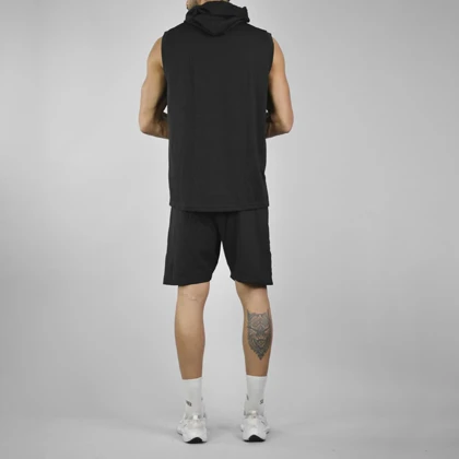 ست رکابی کلاهدار و شلوارک اسپرت یو اف سی مدل HS-3H1337 مشکی